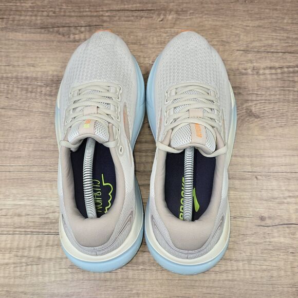 Brooks Glycerin 21 Women's Size 11 D Wide Beige Blue Running Shoes (1204081D195) - Picture 5 of 9